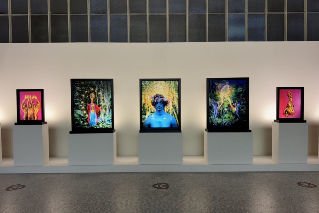 David LaChapelle, série de photographies autour du corps, de la nature et de la mythologie.