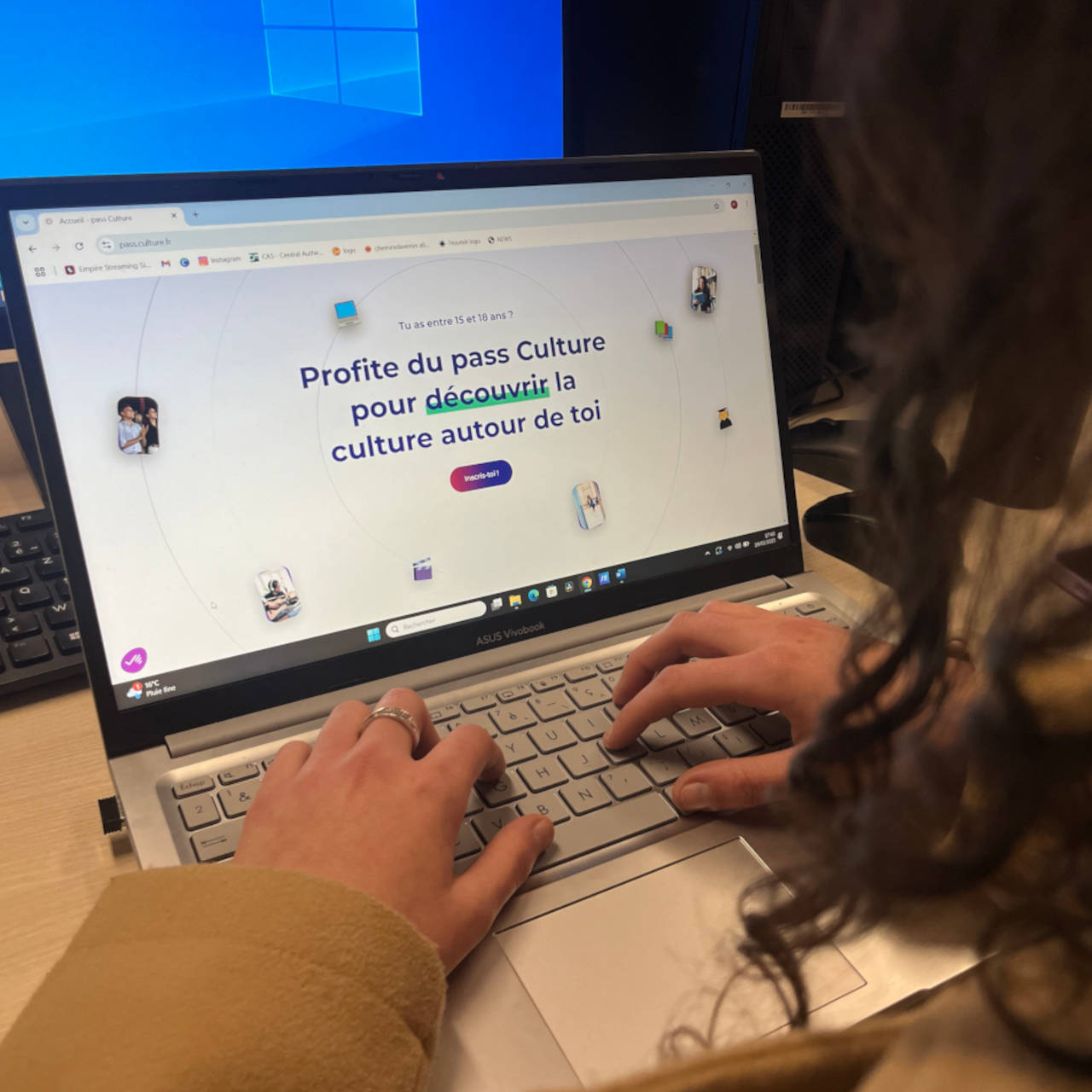 Un écran d'ordinateur.