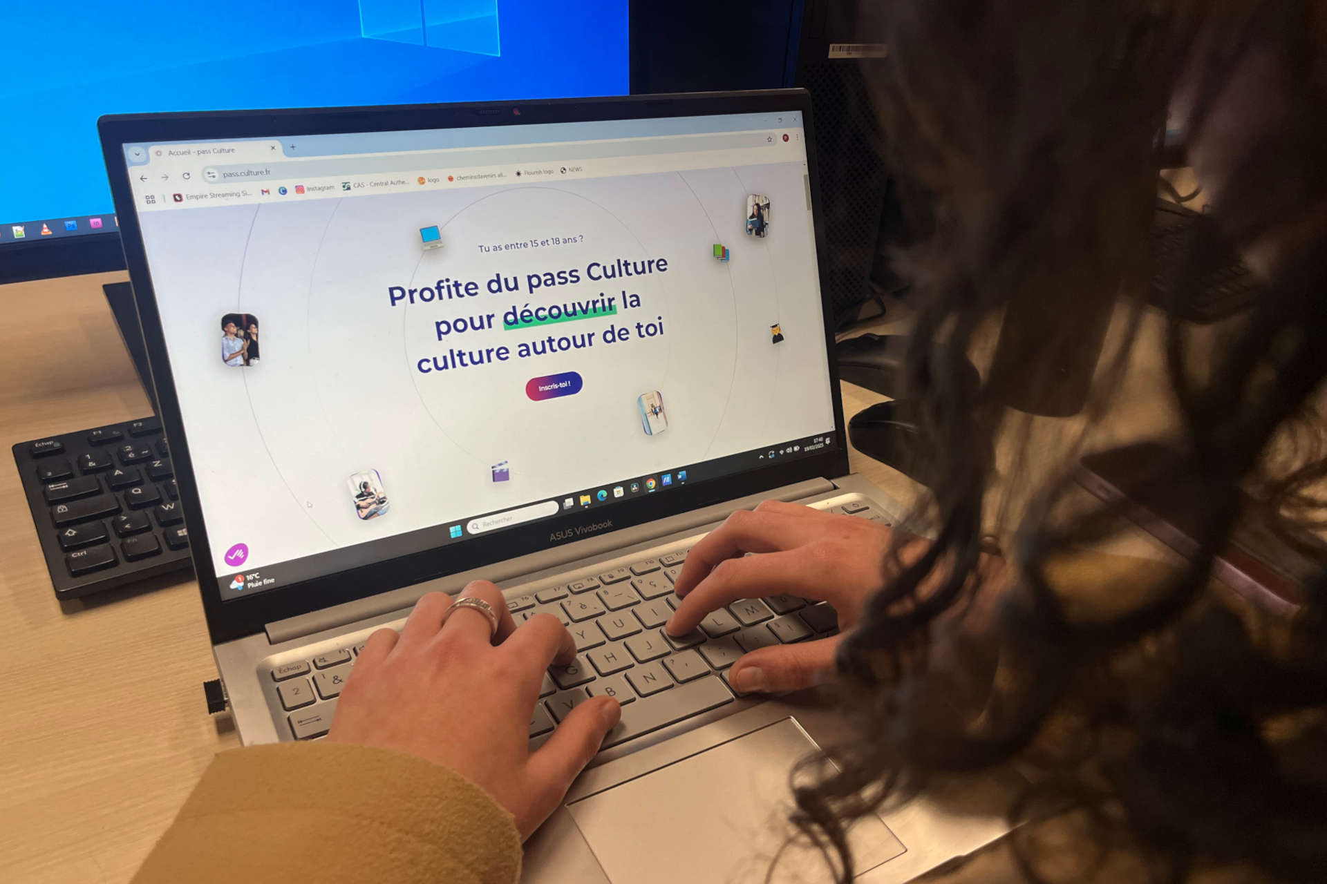 Un écran d'ordinateur.