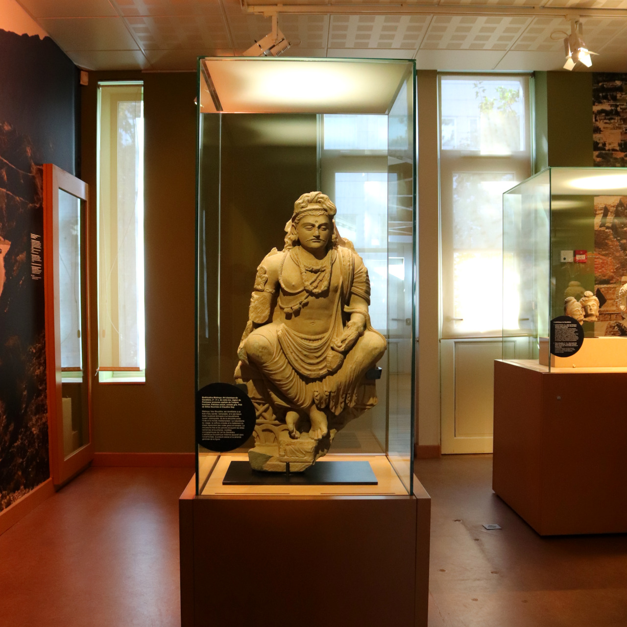 Une sculpture de Bouddah.